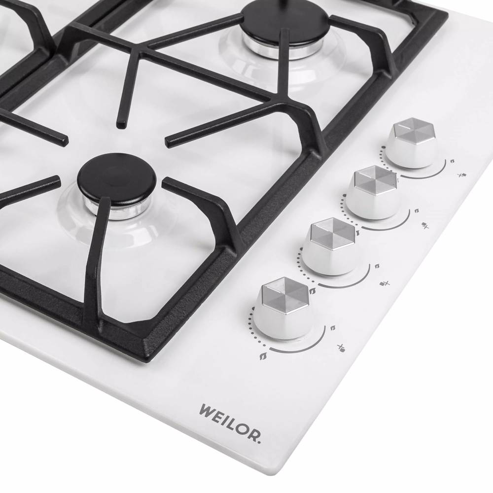 Варильна поверхня WEILOR GM W 634 WH Тип поверхні газова
