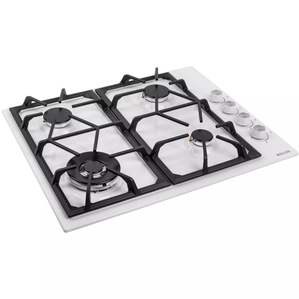 Варильна поверхня WEILOR GM W 634 WH Комплектація Інструкція, гарантійний талон, монтажний комплект, перехідник на балонний газ, шнур з вилкою