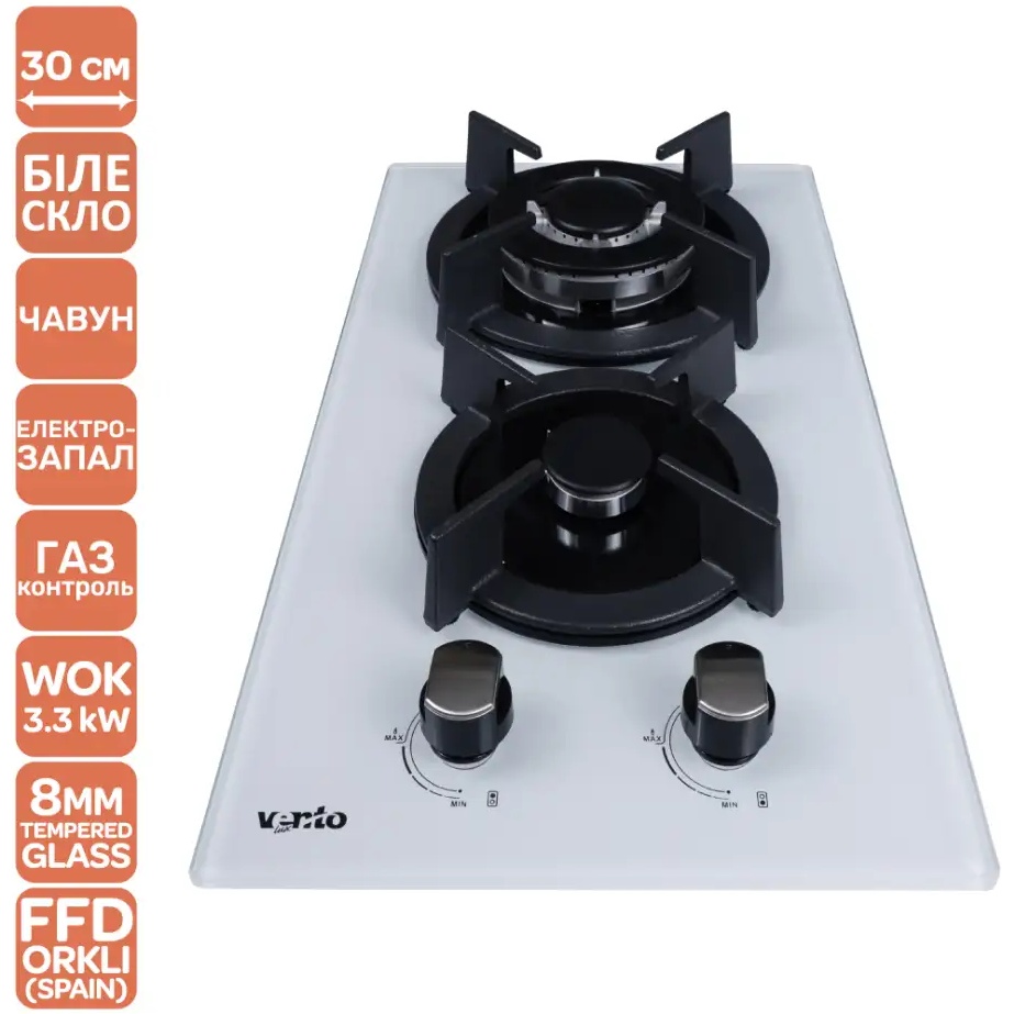 Фото Варильна поверхня VENTOLUX HG320 RCEST (WH) 7