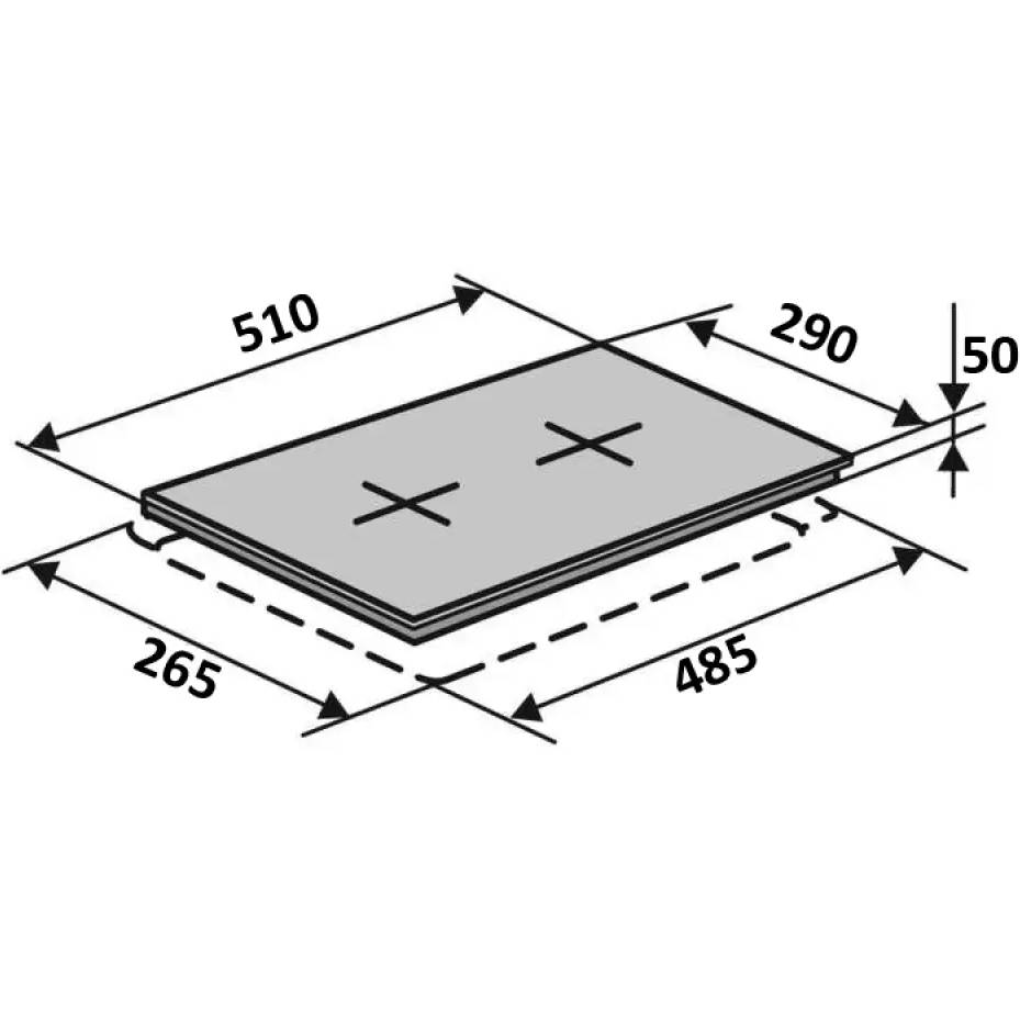 Варильна поверхня VENTOLUX HV 32 TC (2400) Вага в упаковці 4,6