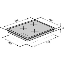 Варочная поверхность VENTOLUX HG430 L7G CEST (WH)