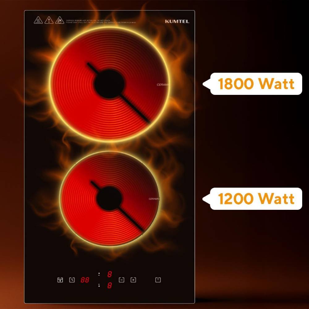 Варочная поверхность KUMTEL HV3-02 Центральная передняя 1200 Вт