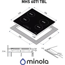 Варильна поверхня MINOLA MHS 6071 TBL (0500020)