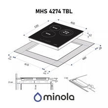 Варочная поверхность MINOLA MHS 4274 TBL (0500022)