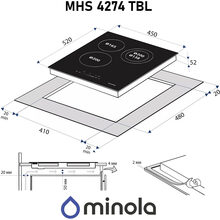 Варильна поверхня MINOLA MHS 4274 TBL (0500022)