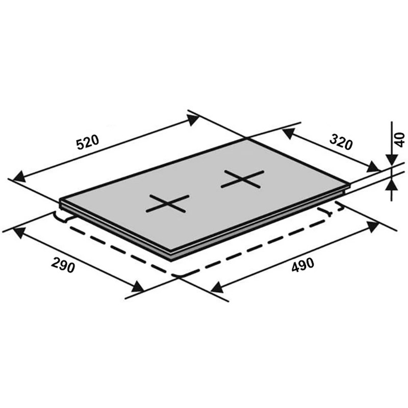 В Україні Варильна поверхня GRANADO GGH 32-102 Black Glass (GGH321021)