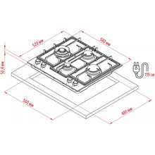 Варильна поверхня PERFELLI PERLA MW60C BIANCO