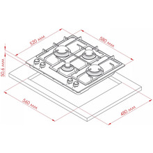 Варильна поверхня WEILOR GG 654 BL