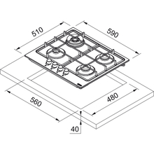 Варочная поверхность FRANKE FHSM 604 4G ON E Onyx (106.0670.100)