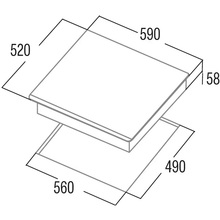 Варильна поверхня CATA IB 6324E2 BK (08063119)