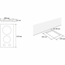 Варочная поверхность ELEYUS H0GBHG 30 BL CF (15810)