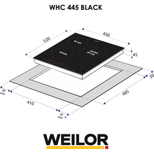Варильна поверхня WEILOR WHC 445 BLACK