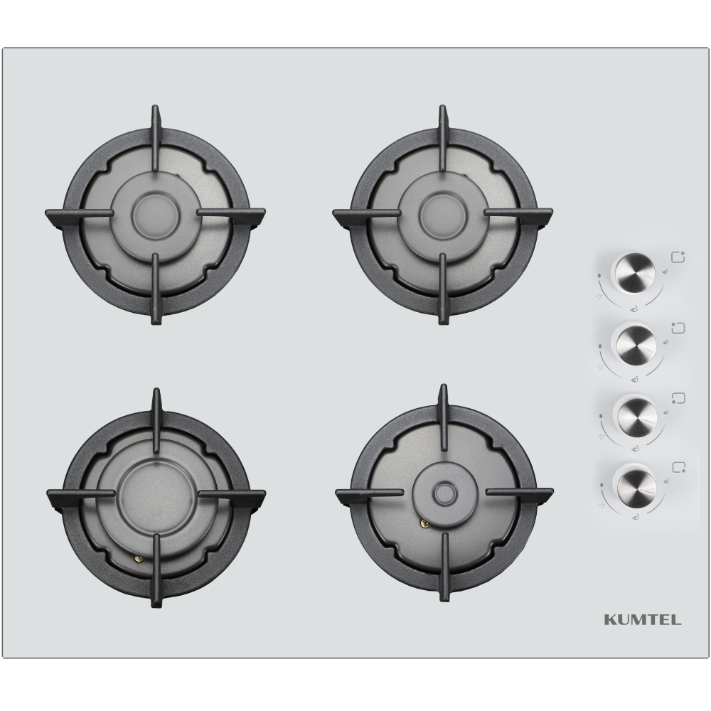 Варочная поверхность KUMTEL KO-40TAHDF С WHITE GLASS