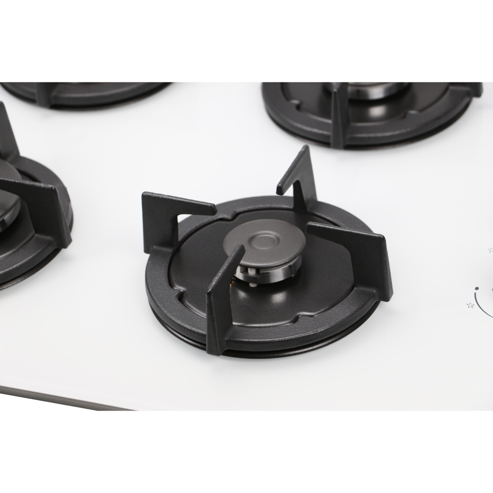 Варочная поверхность KUMTEL KO-40TAHDF С WHITE GLASS Левая передняя 2500 Вт, 53 мм