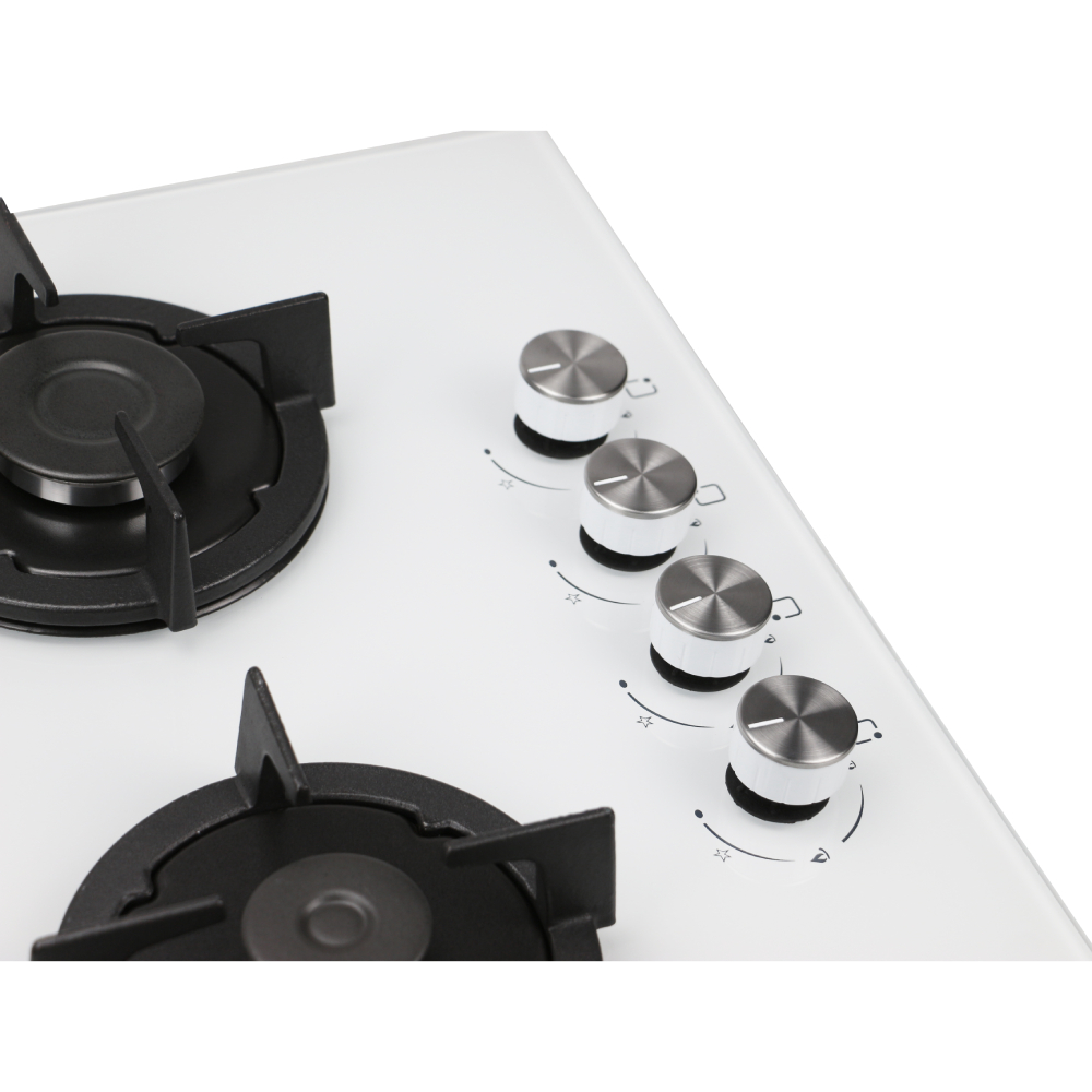 Варочная поверхность KUMTEL KO-40TAHDF С WHITE GLASS Правая передняя  1000 Вт, 74 мм