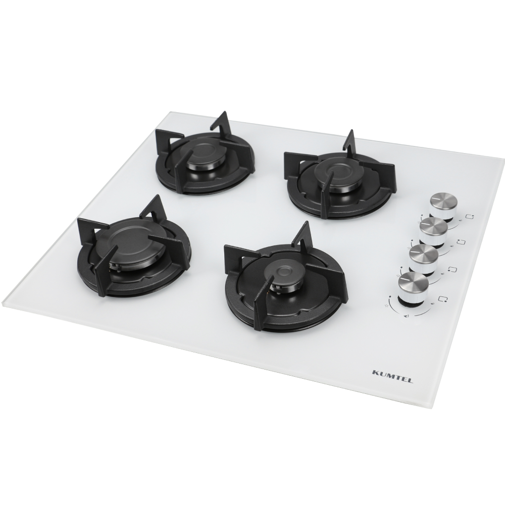 Варочная поверхность KUMTEL KO-40TAHDF С WHITE GLASS Левая задняя 1750 Вт, 10 мм