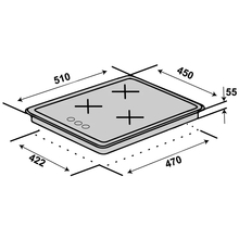 Варочная поверхность VENTOLUX HG430 K7G CS (BK)