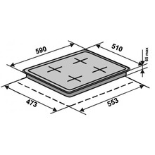 Варочная поверхность VENTOLUX HG C7 CS (BK)
