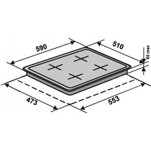 Варильна поверхня VENTOLUX HG L7 CS (BK)
