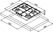 Варильна поверхня ARDO F6V4GTX