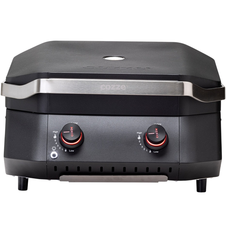 Газовий гриль-планча COZZE G-500 (90520) Додатково Розмір робочої поверхні: 51 х 39 см; Нагрівання до 460 °C; Антипригарна поверхня; З двома пальниками