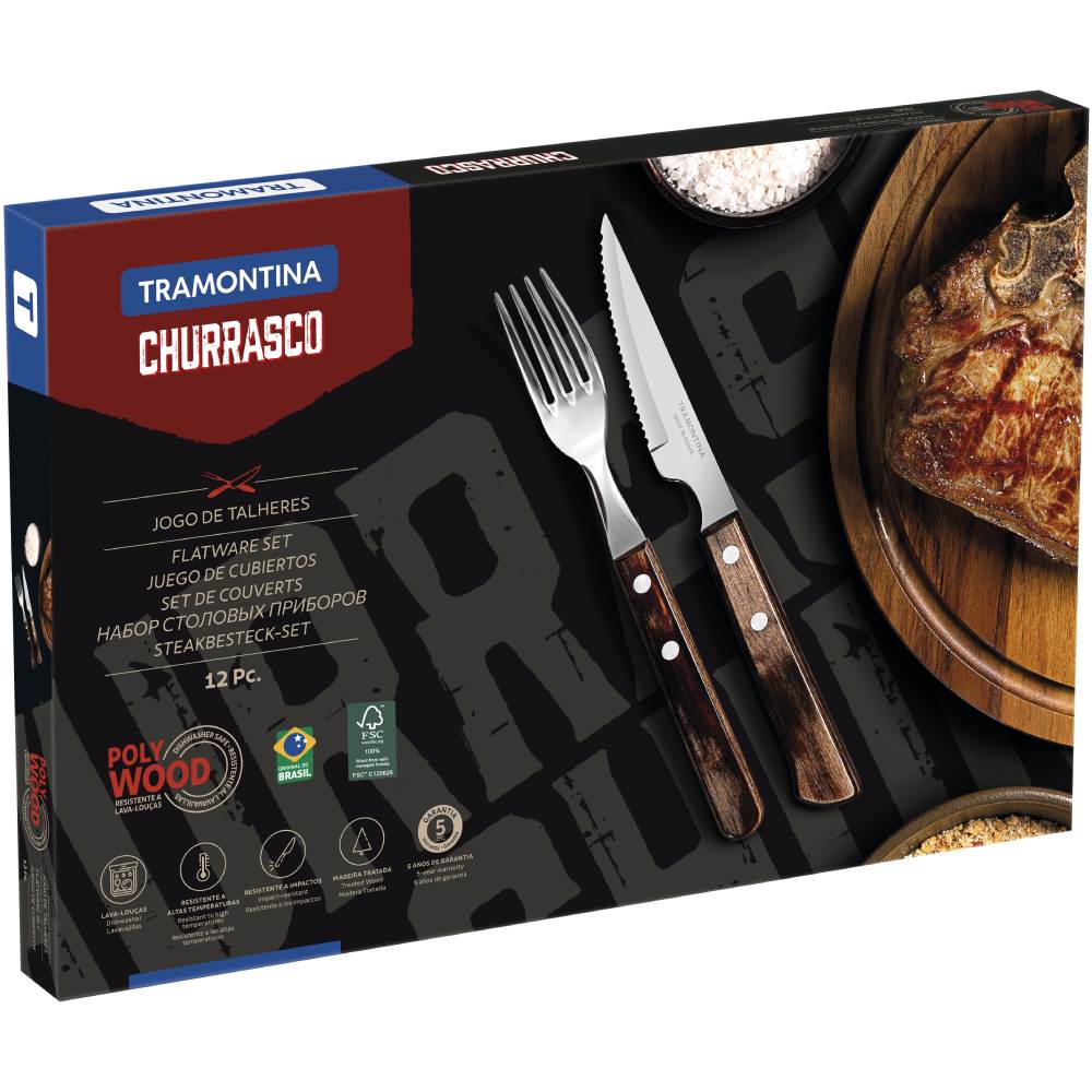 Набор для барбекю TRAMONTINA Barbecue POLYWOOD (21199/909) Материал нержавеющая сталь