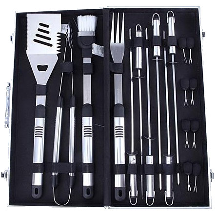 Набор для барбекю KINGCAMP BBQ tool set (KG2729) Silver Материал нержавеющая сталь