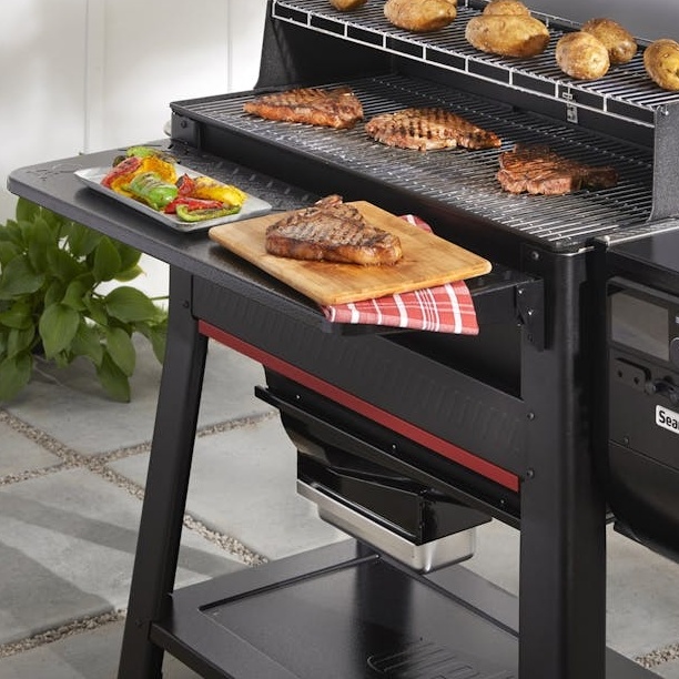Столик WEBER для гриля SEARWOOD XL 600 ( 3400109) Дополнительно подходит для пеллетного гриля Searwood XL 600 и коптильни Weber Smoque XL