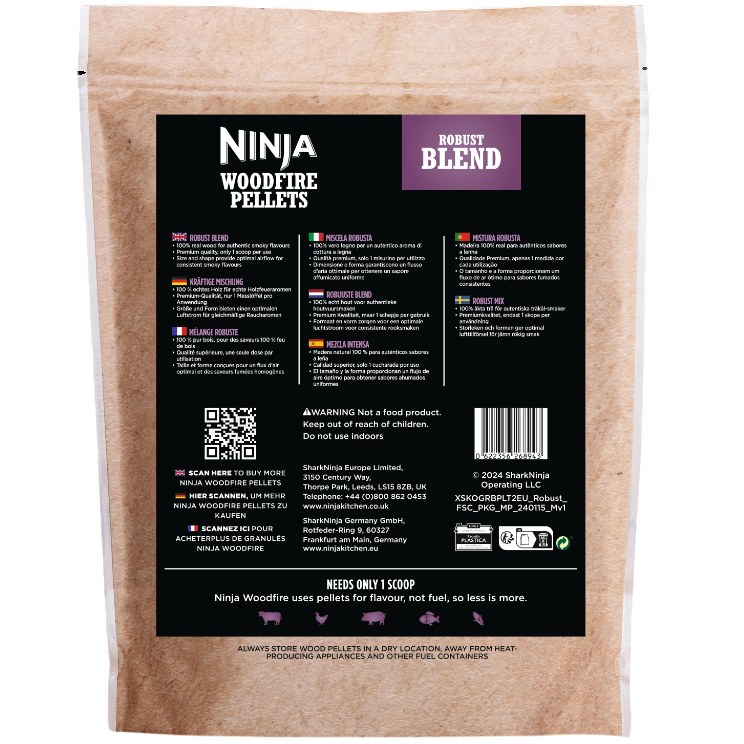 Пеллеты NINJA Woodfire Robust Blend (XSKOGRBPLT2EU) Вес 0.9