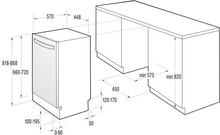 Посудомоечная машина GORENJE GV 53221(PMS45I)