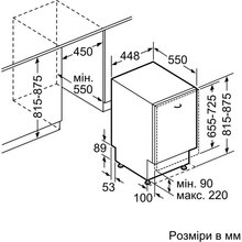 Вбудована посудомийна машина BOSCH SPV6ZMX23E