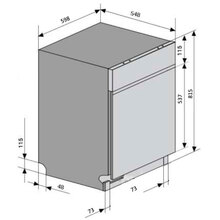 Встраиваемая посудомоечная машина VENTOLUX DW 6012 4M PP