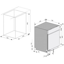 Вбудована посудомийна машина Samsung DW60M6050BB / WT