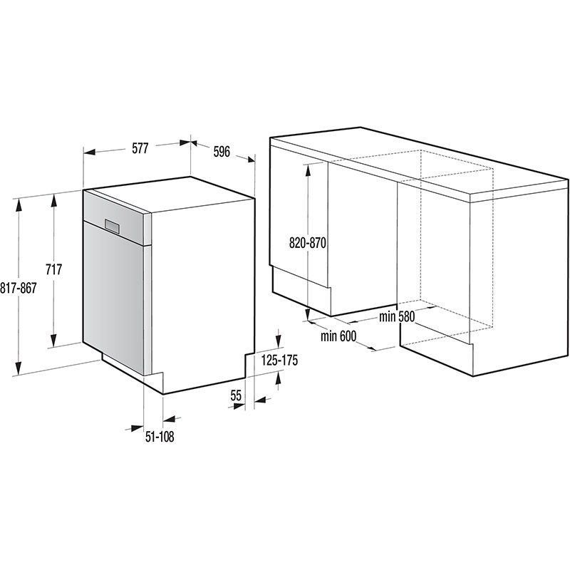 У Фокстрот Вбудована посудомийна машина GORENJE GF63C (DW30.1)