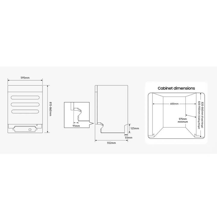 Фото Встраиваемая посудомоечная машина SAMSUNG DW60DG760B00U1