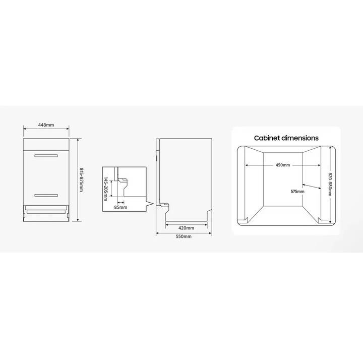 Обзор Встраиваемая посудомоечная машина SAMSUNG DW50R4060BB/UA