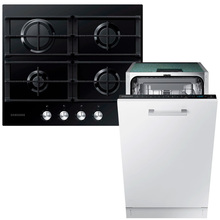 Комплект SAMSUNG посудомийна машина DW50R4070BB/UA + газова варильна поверхня NA64H3000AK/WT