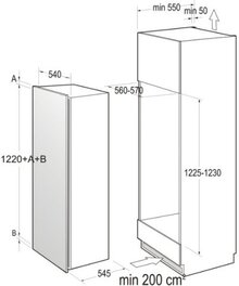 Вбудований холодильник GORENJE RBI 5121 CW