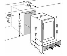 Встраиваемый винный шкаф LIEBHERR UWTes 1672