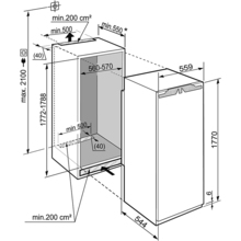 Вбудований холодильник LIEBHERR IKBP 3554