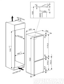 Встраиваемый холодильник HOTPOINT ARISTON BCB 8020 AA F C