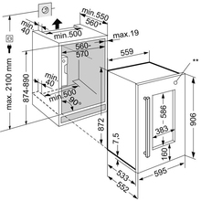 Встраиваемый винный шкаф LIEBHERR EWTdf 1653