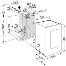 Встраиваемый винный шкаф LIEBHERR EWTgb 1683