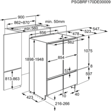 Вбудований холодильник ZANUSSI ZBB46465DA