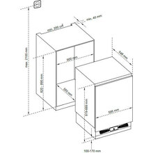 Вбудований холодильник INTERLINE RCS 520 MWZ WA+