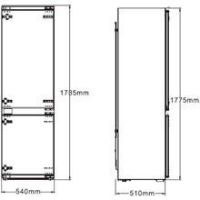 Встраиваемый холодильник INTERLINE RDF 770 EBZ WA