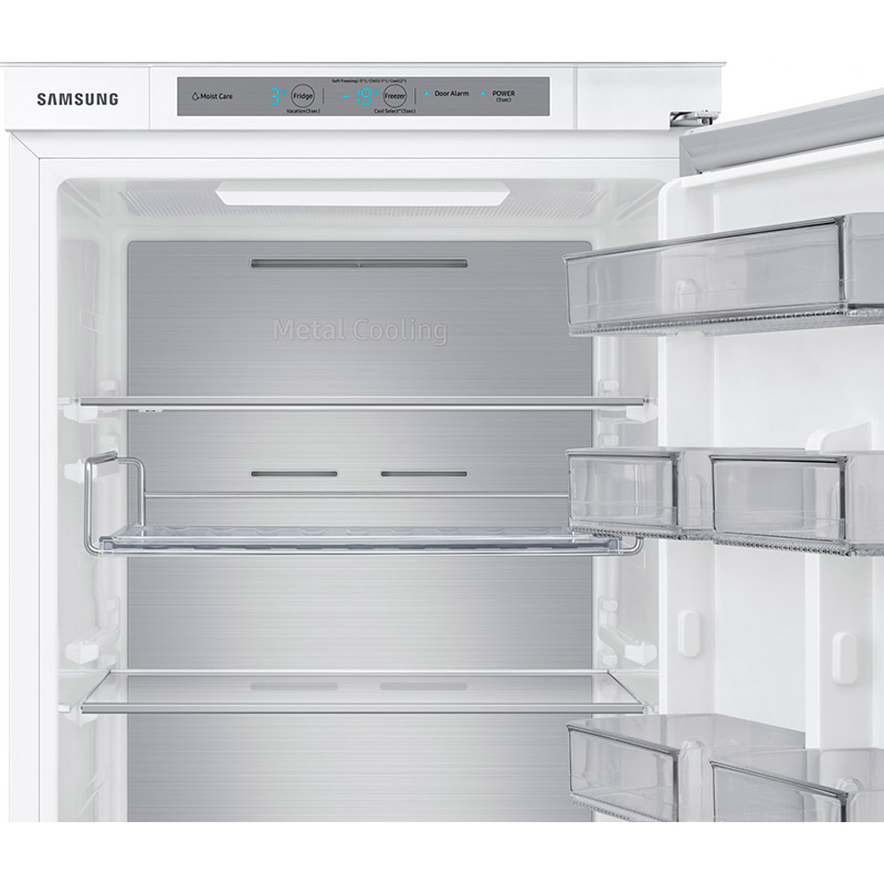 Вбудований холодильник SAMSUNG BRB267054WW/UA Морозильна камера нижнє розташування