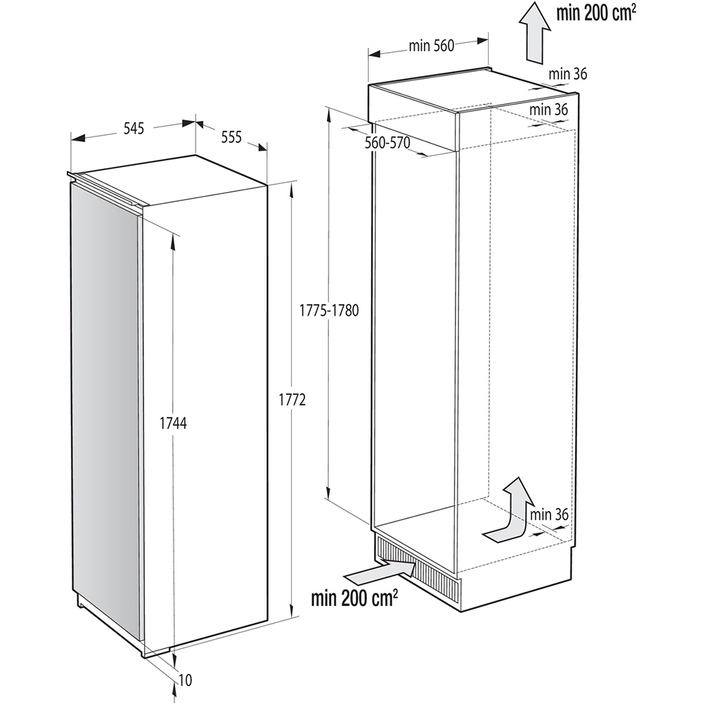 В Фокстрот Встраиваемый холодильник GORENJE RI5182A1