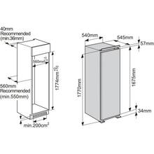 Встраиваемый холодильник WHIRLPOOL WHSD18A013C1