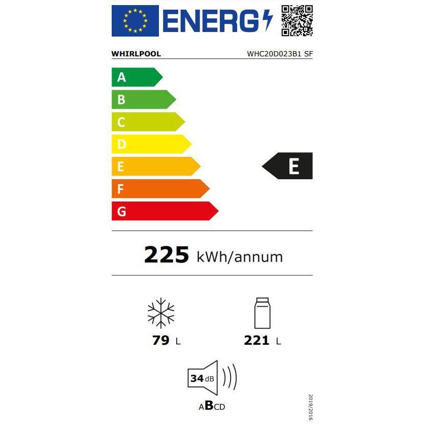 Внешний вид Встраиваемый холодильник WHIRLPOOL WHC20D023B1 SF